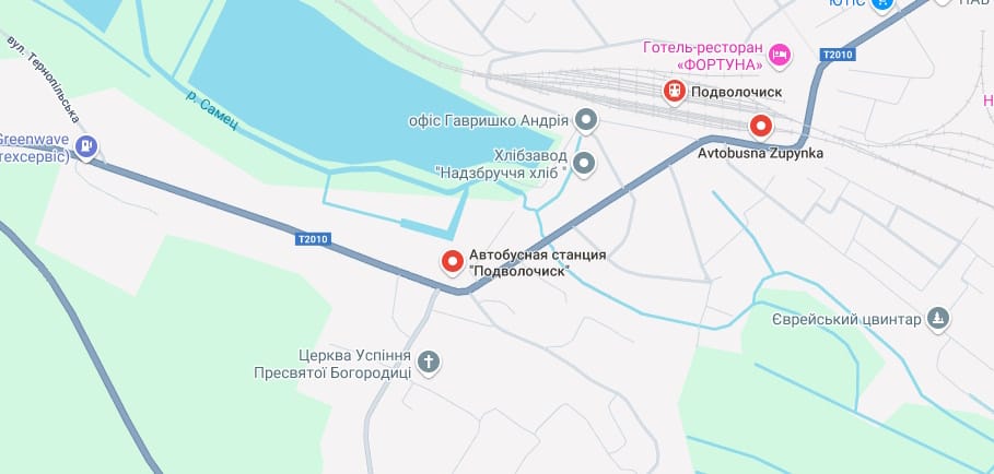 Розклад руху автобусів по станції Підволочиськ