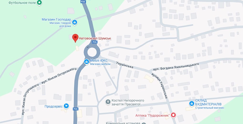 станції Шумськ