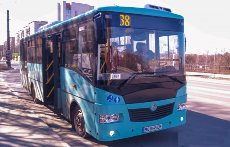 Автобус 38 Тернопіль: розклад, маршрут і вартість проїзду