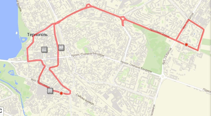 Автобус 36 Тернопіль