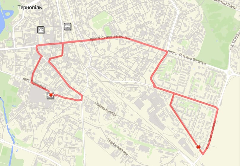 Тролейбус 1 Тернопіль