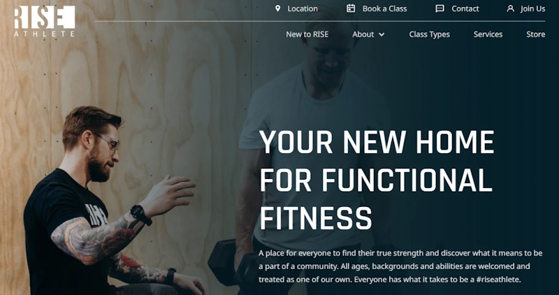 сайт візитка перший екран