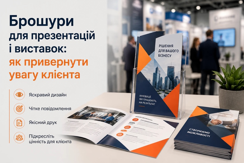 Друк брошур у друкарні «Аладдін-принт»